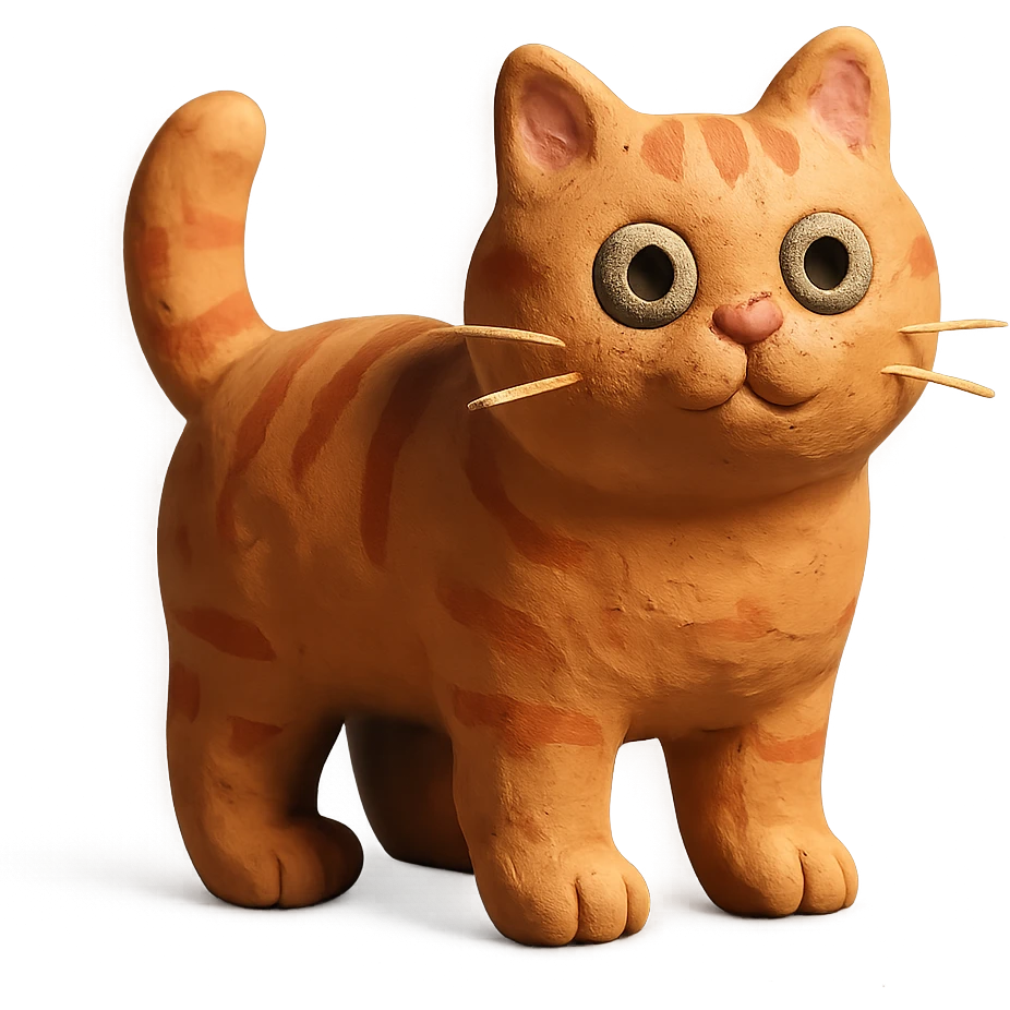 red-haired British cat emoji
