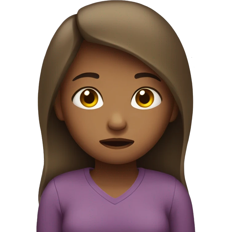 girl with stomach ache emoji