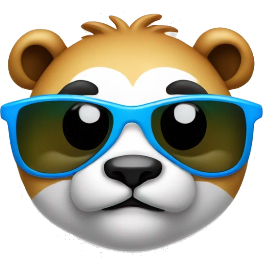 Pandabär mit sonnenbrille emoji