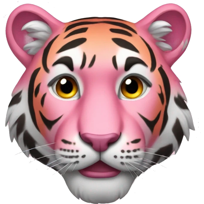 Pink tiger emoji