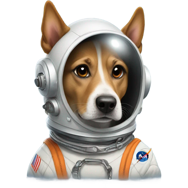 Dog in spacesuit emoji
