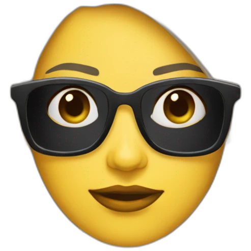 mujer gafas morena emoji