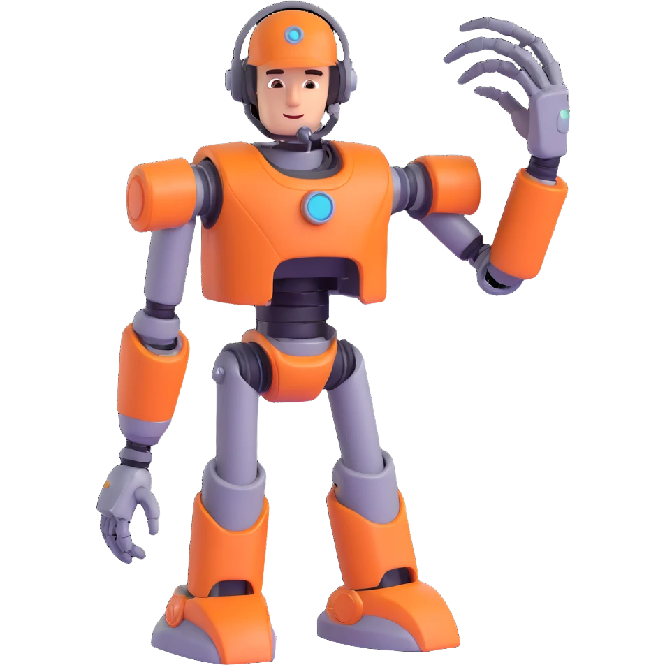 Viktor from League of Legends, stylized, simplified, focus on his mechanical arm and headgear, no text, neutral background, suitable for emoji emoji