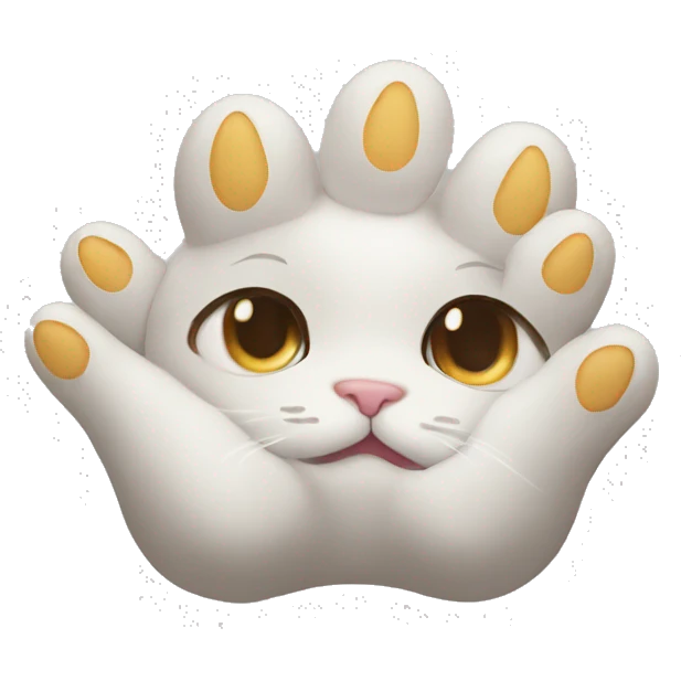 Cat paws to make look like their praying  emoji