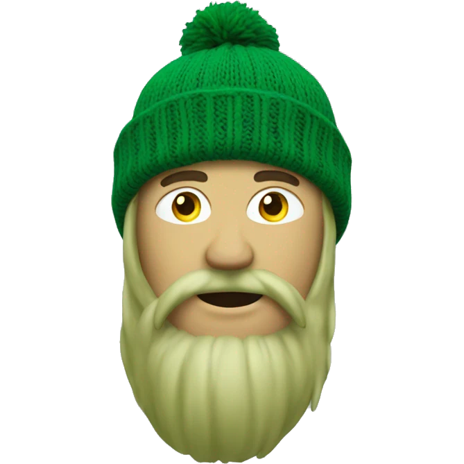 green beanie knit alone emoji