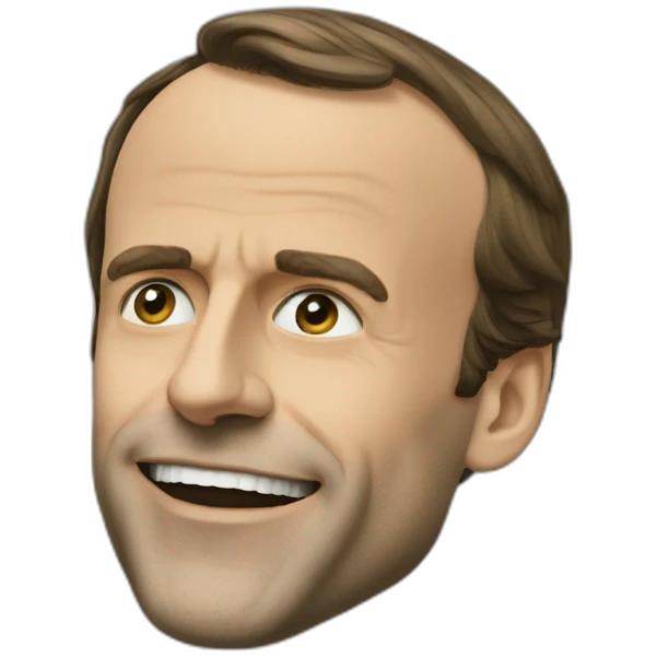 Macron qui rigole emoji