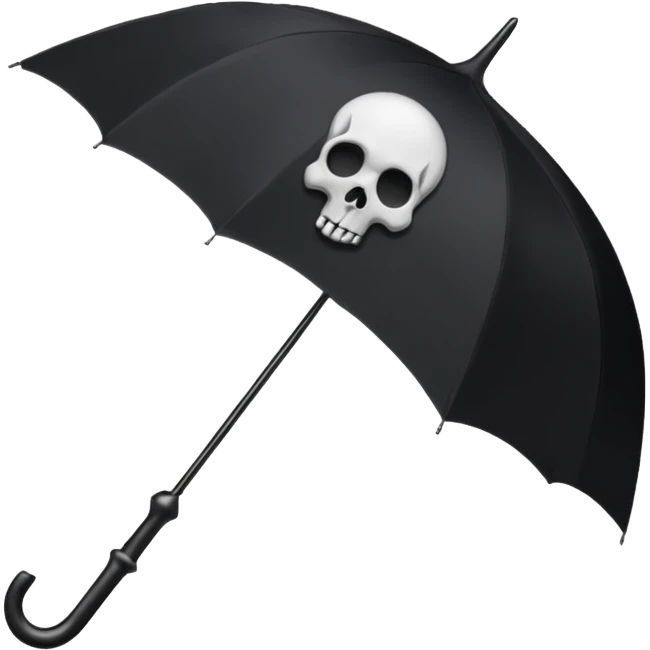 umbrella with emo style emoji