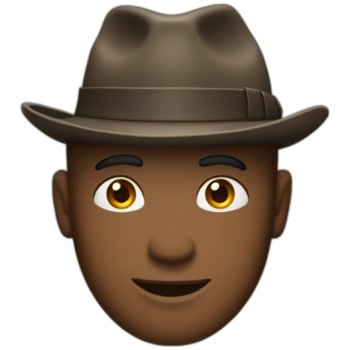 man takes off the hat emoji