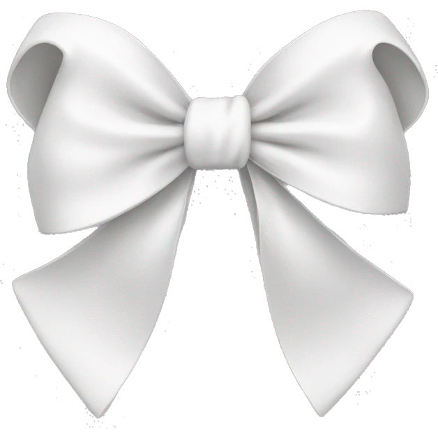 White bow emoji