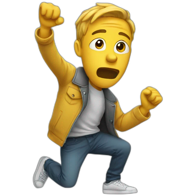 Personne qui fais un dab emoji