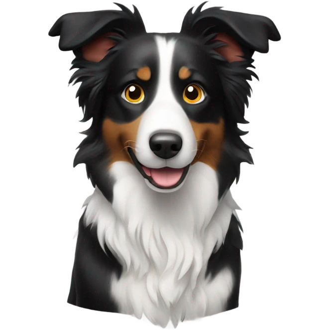 Border collie dog emoji