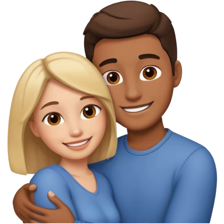 romantic love, romantic couple embracing emoji