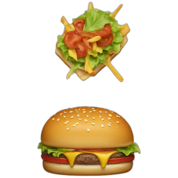 burger-and-fork emoji