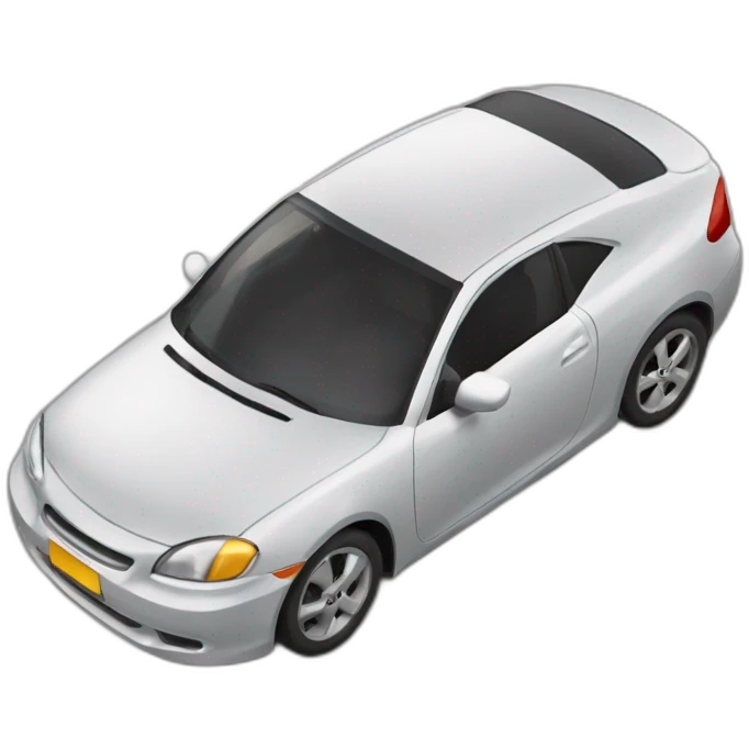 Une voiture qui n’a plus de roues emoji