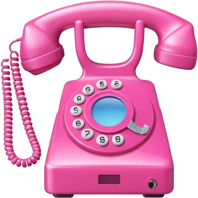 pink phone call \caller id bubble emoji