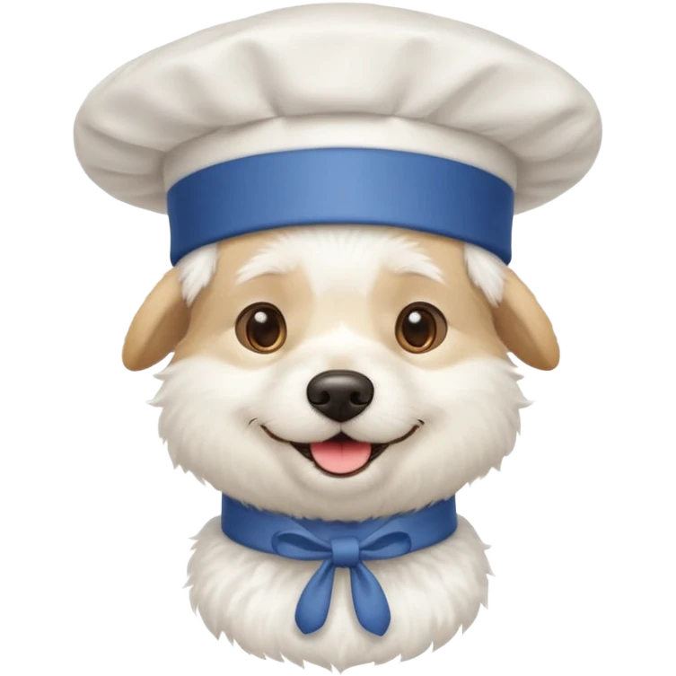 chef white dog emoji