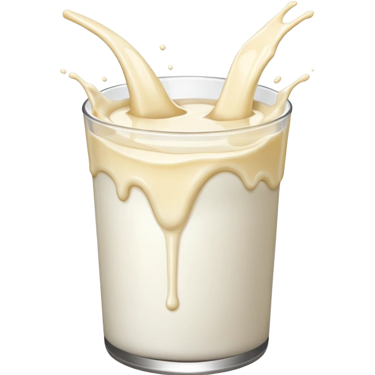 A big milk splash that’s really sticky emoji
