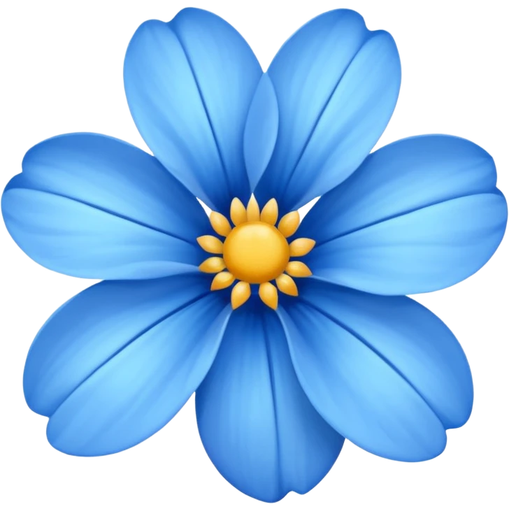 Blue flower  emoji