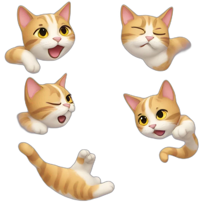 Cat flying kisses  emoji
