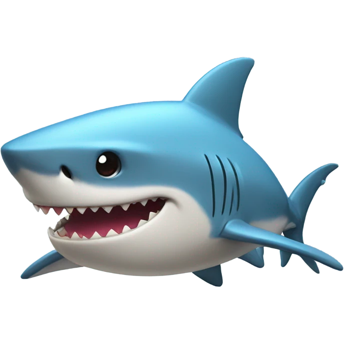 Shark with a beanie emoji
