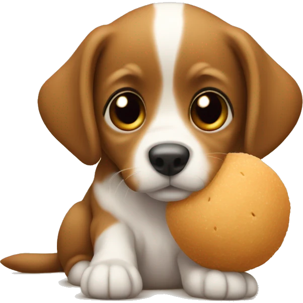 cachorro salsicha com bolinha emoji