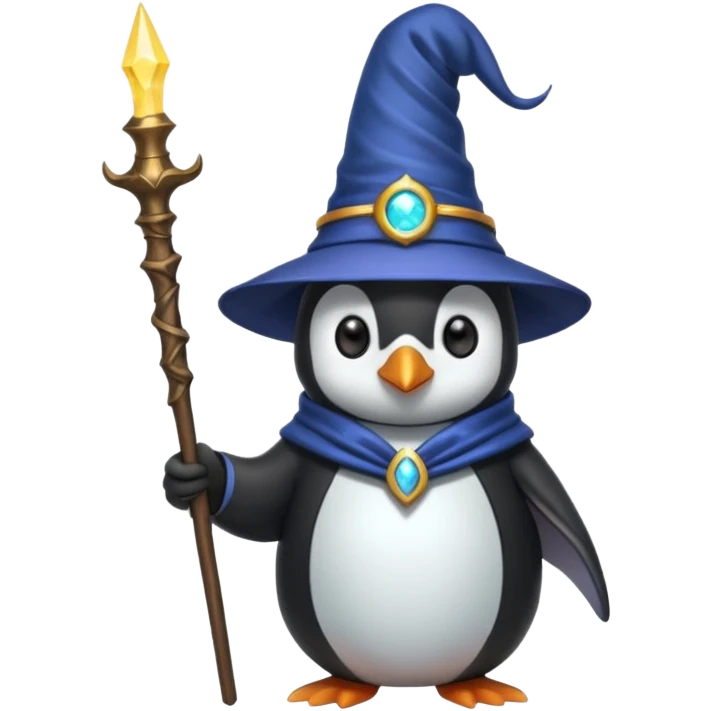 Penguin Wizard emoji