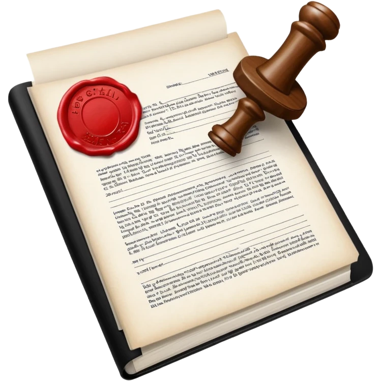 Courtroom Items, Legal Document – official case file or contract

 emoji