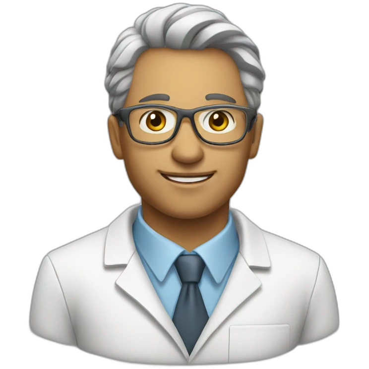 Sport chemical scientist for peace emoji