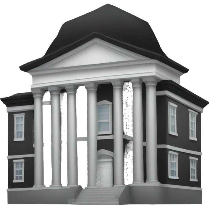 All black court house emoji