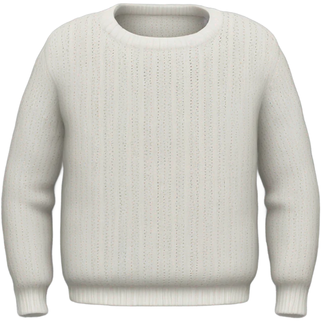 White woven sweater emoji