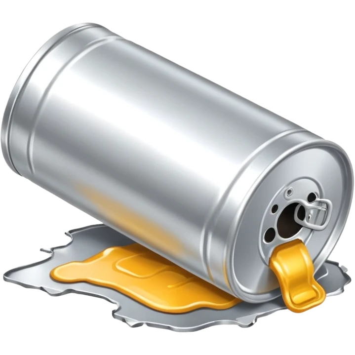 beer can lying on the ground emoji
