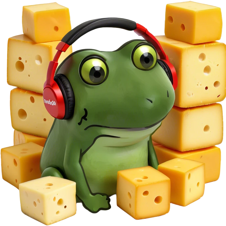 anemone with blocks of cheese all bumping mp3s emoji