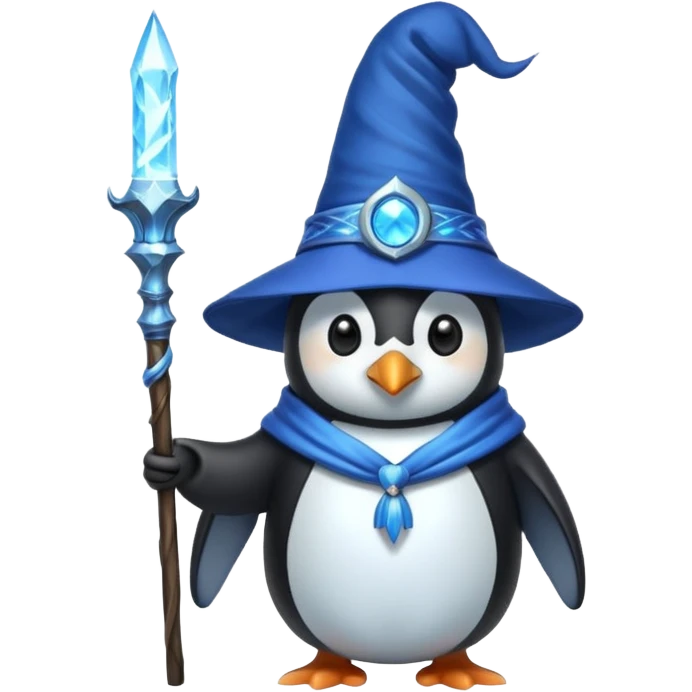 Penguin Wizard emoji