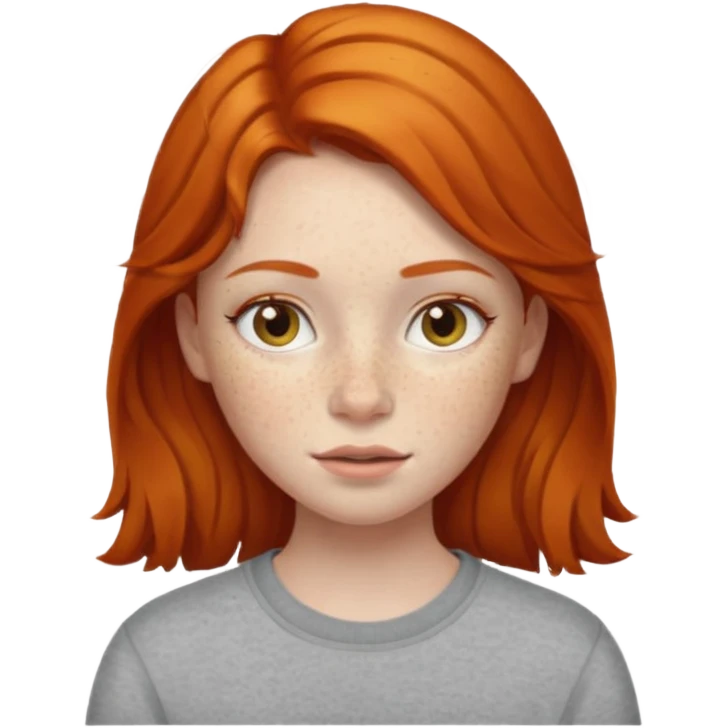 Ginger girl emoji