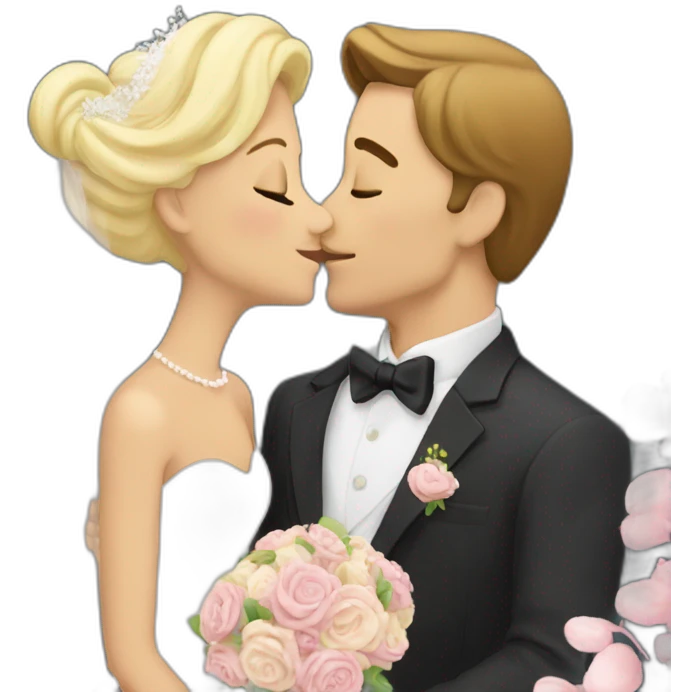 Just married kiss emoji