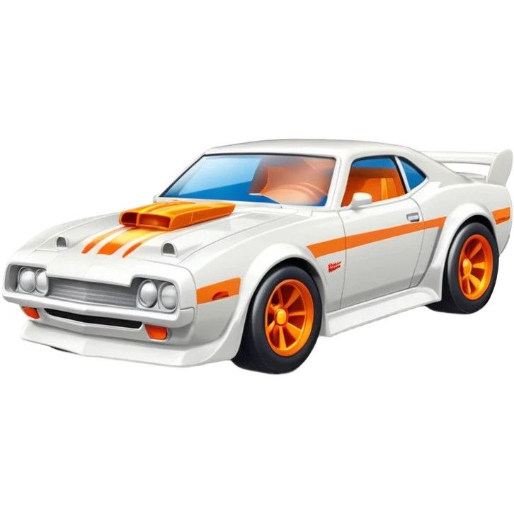 Машинка HotWheels белого цвета в классической упаковке HotWheels. emoji
