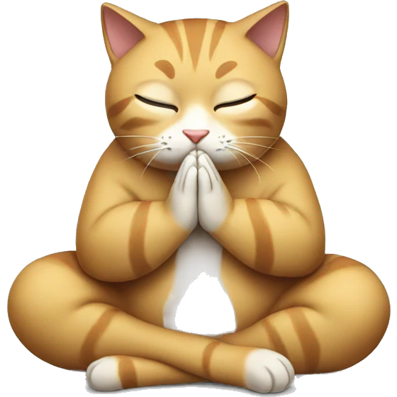 Cat praying  emoji