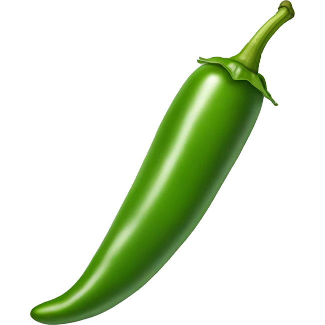 Green chili pepper emoji