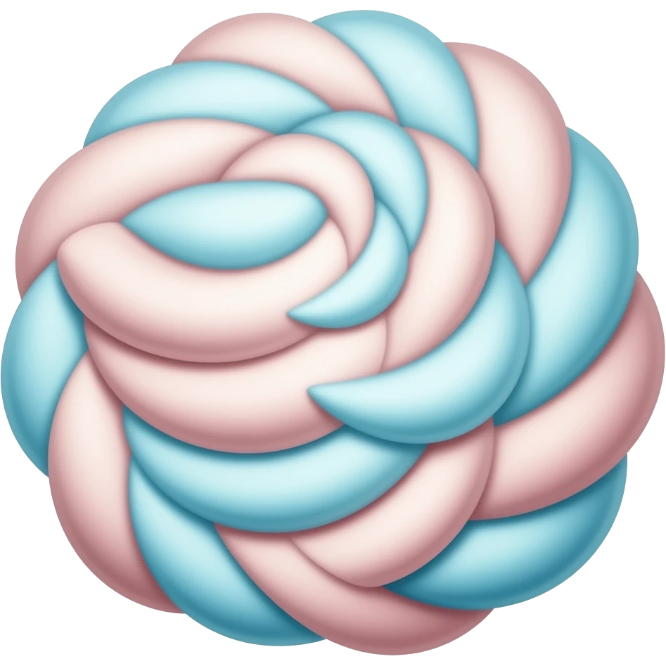 cookies & cream cotton candy emoji