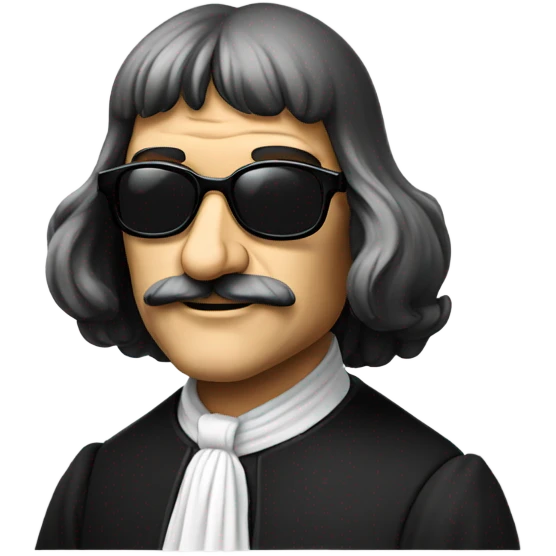 Descartes with sunglasses  emoji