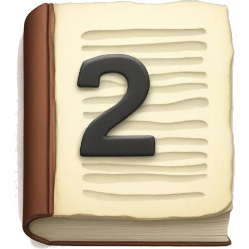 book with number 1 emoji