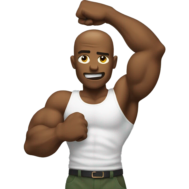 Flexing arms emoji