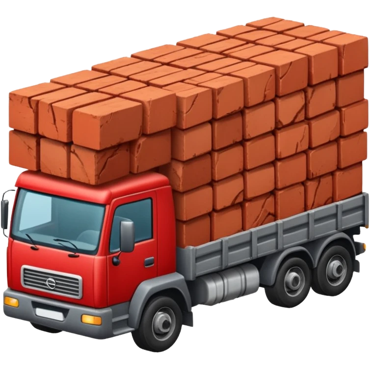 A truckload of bricks emoji