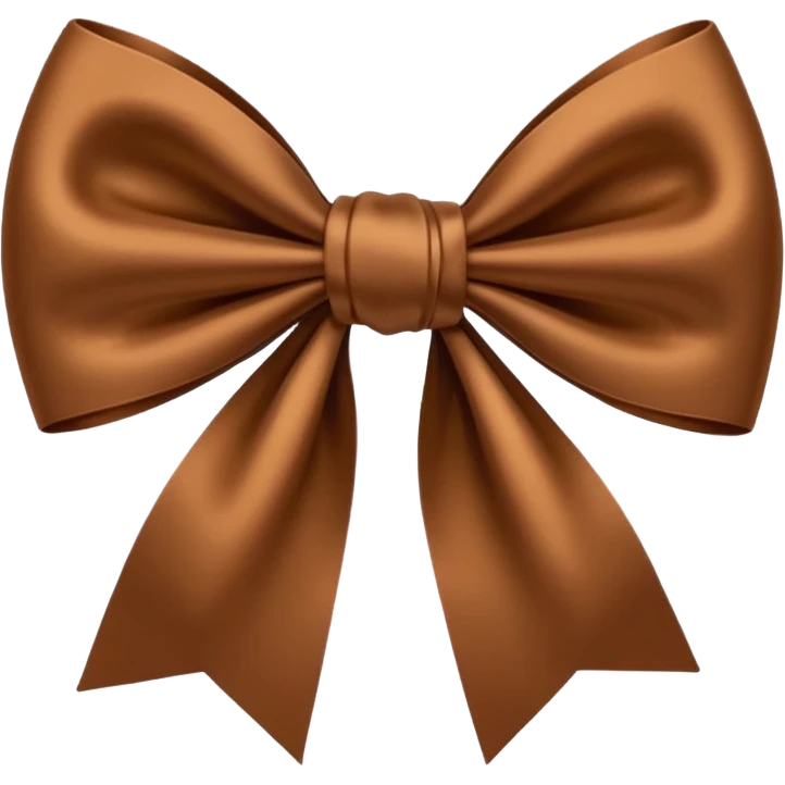 Brown bow emoji