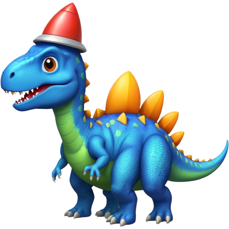 Dinosaurs with Rocket emoji