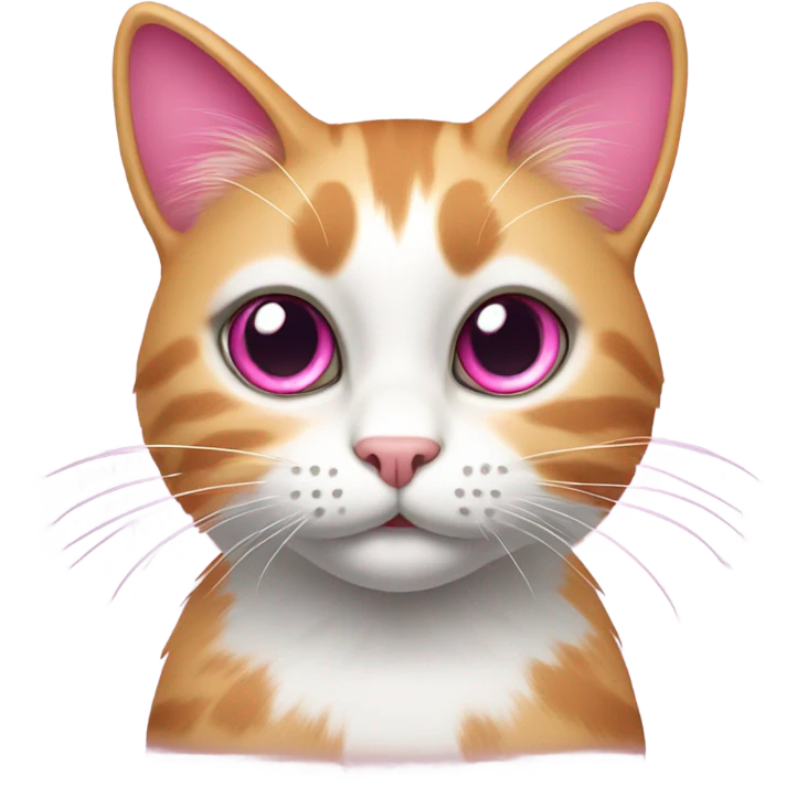 Pink cat emoji