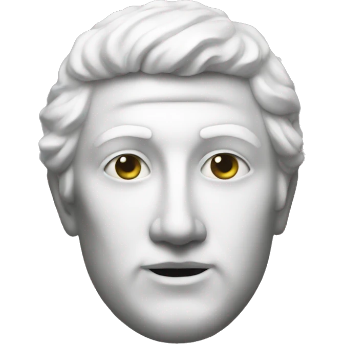 white statue emoji