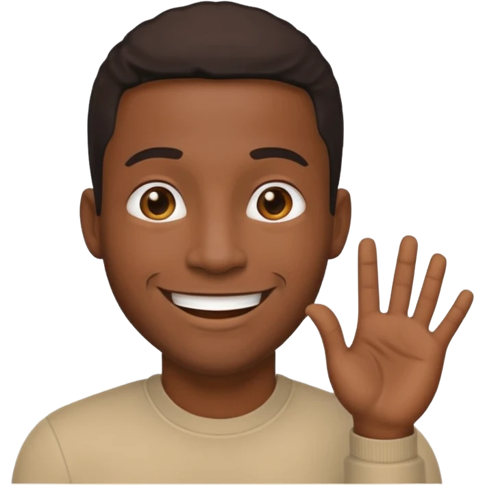 Black dude doing a 🫡 emoji  emoji