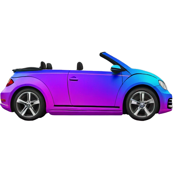 neon gradient vw convertible emoji