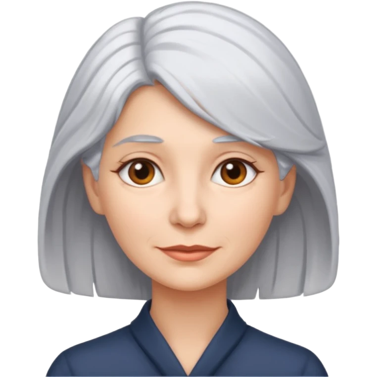 silver haired woman emoji